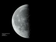 Lua na fase quarto-minguante em 11/08/2020.