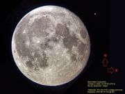 Conjunção Lua - Marte em 03 de outubro de 2020.