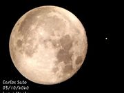 Conjunção Lua - Marte (03/10/2020).