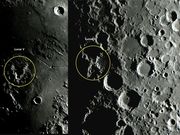 Pareidolia das Letras Lunares: Lunar X e Lunar V.