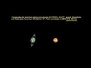 SATURNO & MARTE fotografados através do mesmo Telescópio.