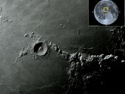 Cratera ERATOSTHENES - um marco no período geológico lunar.