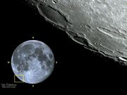 A grande cratera SCHICKARD em 25/12/2012.