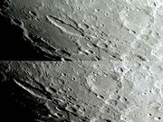 A estranha cratera SCHILLER em dois tempos.