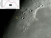 O pequeno e brilhante domo vulcânico "Mairan T".