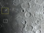 Pequeno monte isolado  nas lavas do Mare NUBIUM.