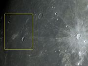 A cratera REINER e a estranha formação Reiner Gamma.