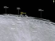 A montanha M5 ou Mount CLEMENTINE - Sul para cima.