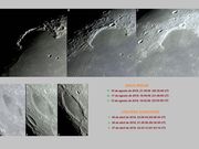 Sinus IRIDUM e Cratera SCHICKARD em três tempos.