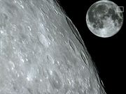 A grande Cratera GAUSS, no limbo nordeste lunar.